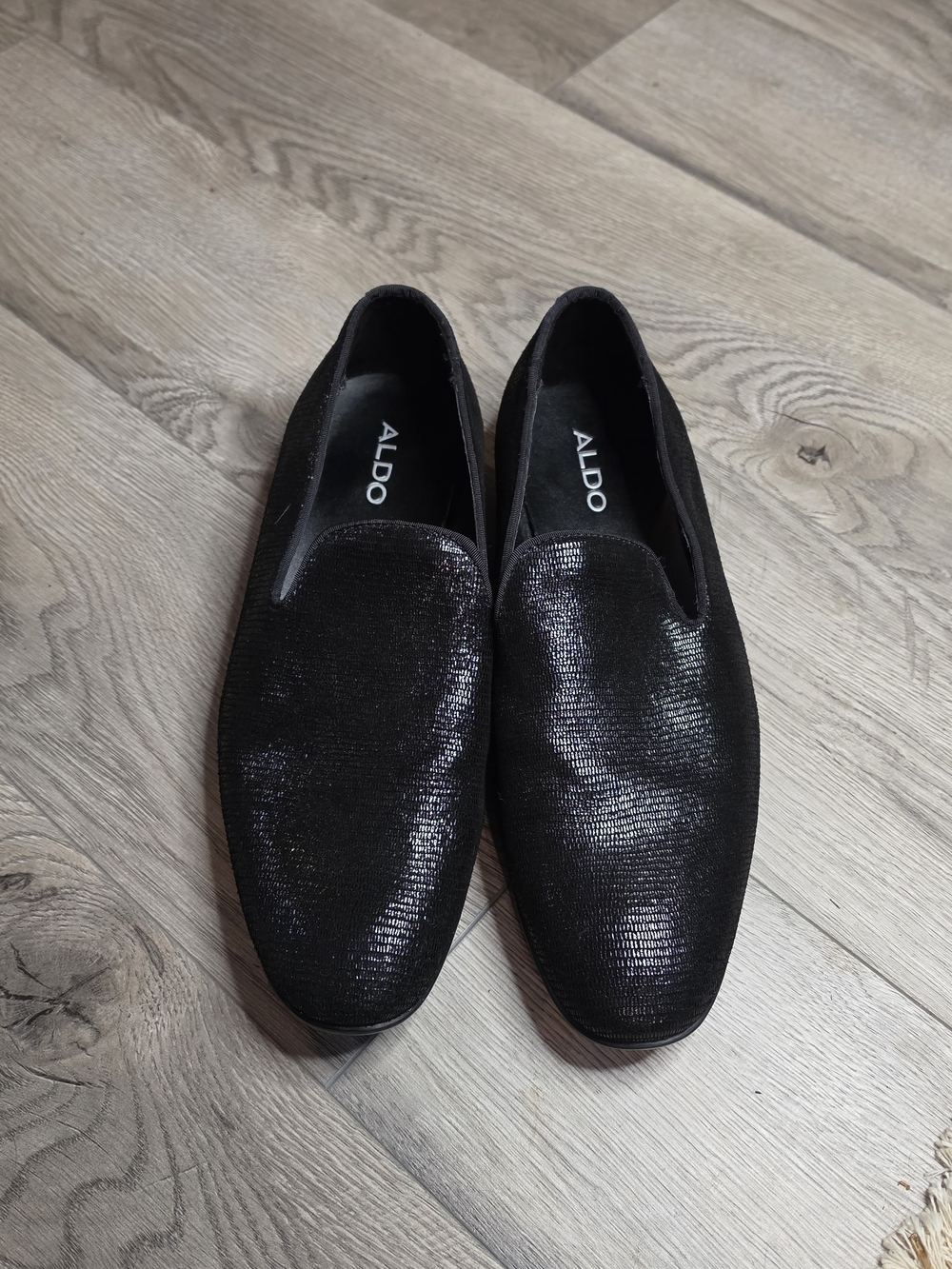 ALDO Men's Black Slip-On Dress Loafers